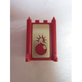 Stratego 1986 Vintage Game Piece: Red Bomb