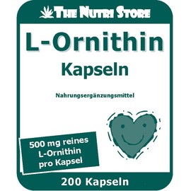 L-Ornithine 500 mg Capsules Pack of 200