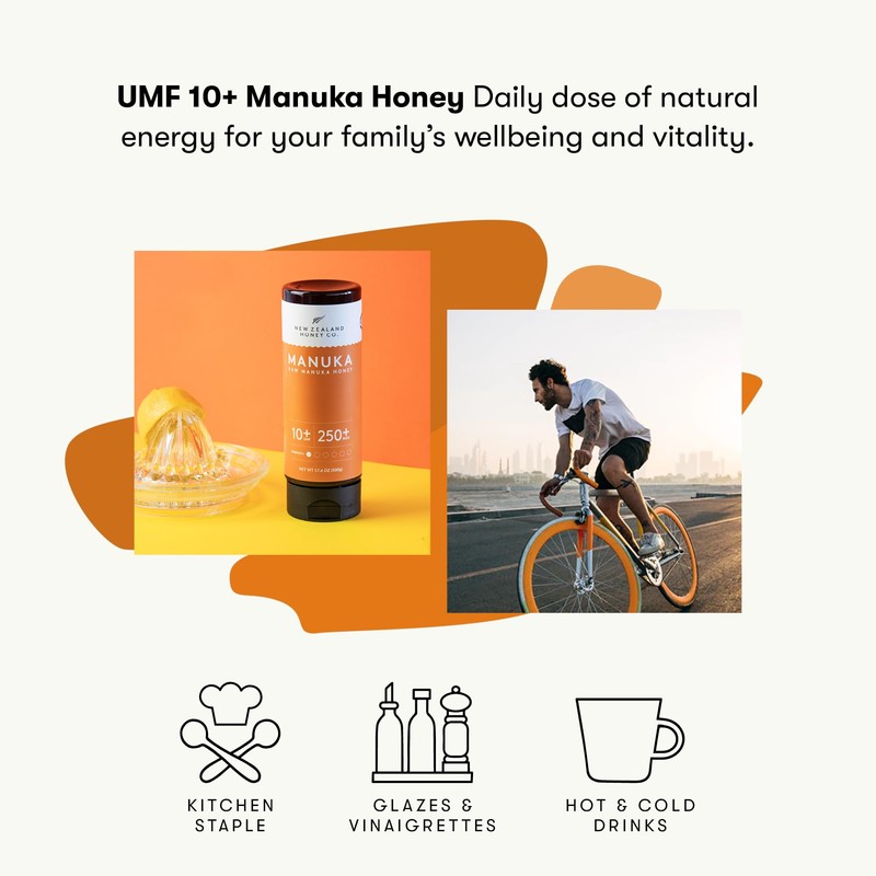 New Zealand Honey Co. Pure Manuka Honey Squeeze Bottle UMF
