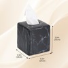 MOCHTERO Marble Pattern Square Tissue Box Cover,Modern Tissue Holders Decor,for