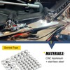 62 Pcs Motorcycle Bolt Covers Engine Head Bolt Toppers Caps