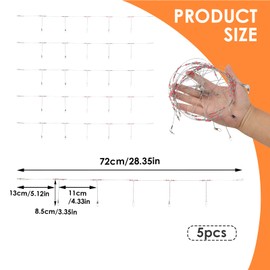 5pcs Sea Fishing Rigs, Pre-Tied Flapper Rigs with Long Shank Hooks, Sizes 1, 2/0 for Beach Casting, Shore Fishing - for Flounder, Whiting, Bass, Plaice