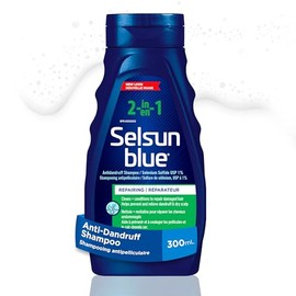 Selsun Blue Selsun Blue 2-In-1 Anti-Dandruff Shampoo and Conditioner, 300mL, Helps Control Dandruff, Itching and Flaking, Cleans and Conditions in One Step Application