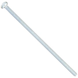 Small Parts Steel Pan Head Machine Screw, Zinc Plated, Meets ASME B18.6.3, #2 Phillips Drive, #6-32 Thread Size, 3-1/2" Length, Fully Threaded, Imported (Pack of 25)