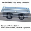 4 Wheel Heavy Duty Trolley Assembly Roller for Barn Doors