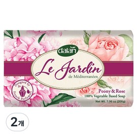 Dalan Le Jardin Peony Rose Soap, 200g, 200g, 2 pieces / 달란 르 쟈르뎅 피오니 로즈 솝, 200g, 200g, 2개