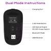 LKV Wireless Bluetooth Mouse, 2.4GHz Slim Purple Mouse with USB