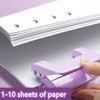 Office Supplies Set, Desk Accessories，Staple, Tape Holder, 2-Hole Punch,Scissor, Binder