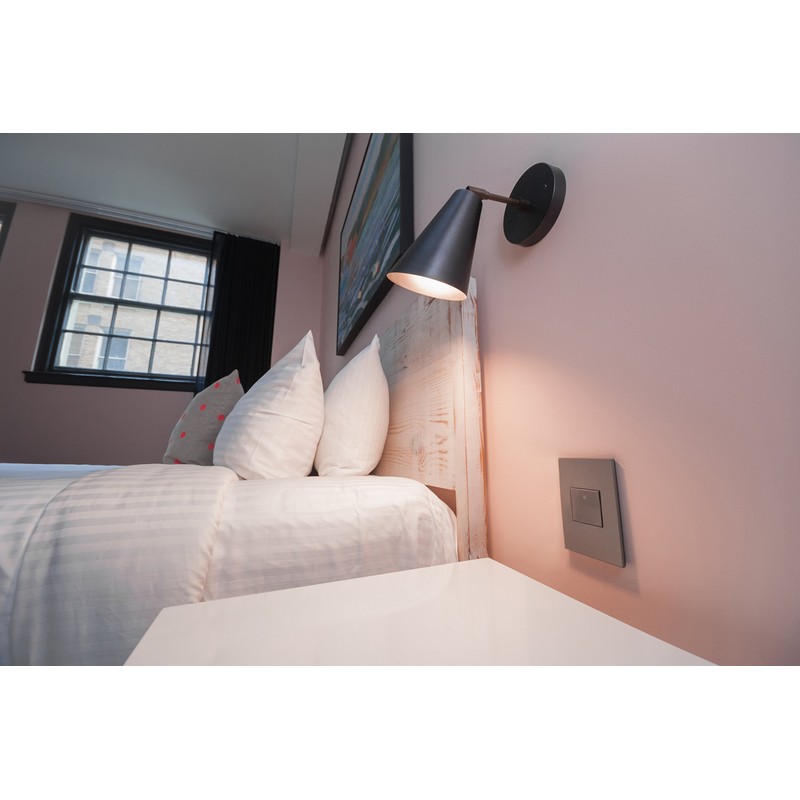 Legrand adorne 15Amp 1-Gang Pop-Out Outlet in Magnesium With Matching