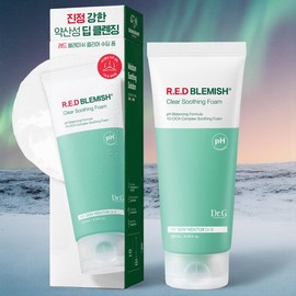 Dr.G Foam Cleansing Cleansing Foam Mildly Acidic Red Blemish Clear Soothing Foam 200ml 1pc / 닥터지 폼클렌징 클렌징폼 약산성 레드 블레미쉬 클리어 수딩 폼 200ml 1개