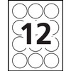 Avery 2" Inch Round Labels, Glossy White, Permanent, Pack of