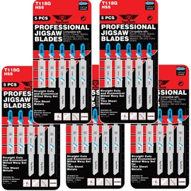 25 x TopsTools T118G 91mm Jigsaw Blades Designed for Metals