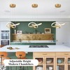 Mccokaige Modern LED Chandelier Contemporary Pendant Lighting Ring Light Fixture