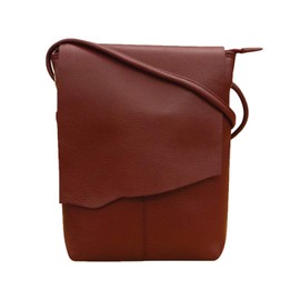 ili New York Leather Mini Sac Crossbody - Genuine Leather Crossbody Bags for Women with RFID Blocking, Adjustable Strap, Merlot Small, One Size