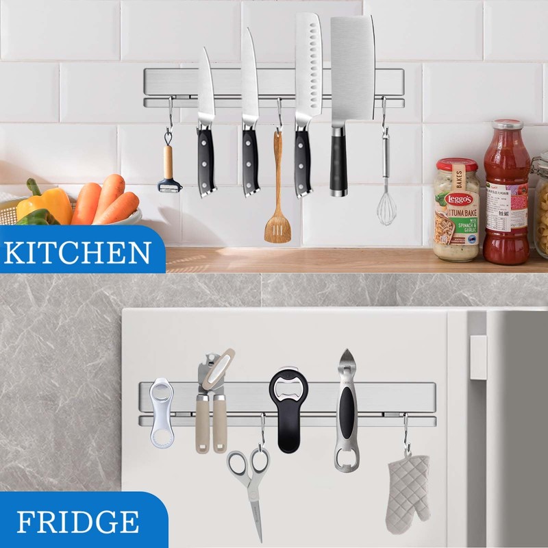 HomeSimplex 12 Inch Magnetic Knife Holder for Wall or Fridge