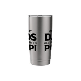 Poppi Gift: Only Great Dads Get Promoted To Poppi Stainless Steel Insulated Tumbler