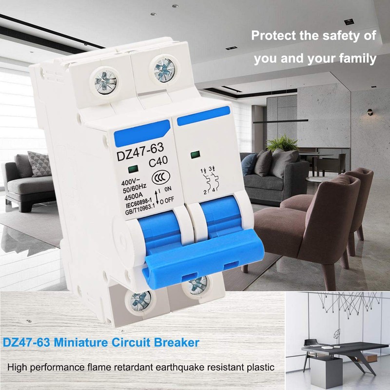 smseace Miniature Circuit Breaker Low Voltage AC 63A 400V 2