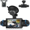 Hodozzy 360° Car Dash Cam, 4 Cameras Front Rear, 1080P,