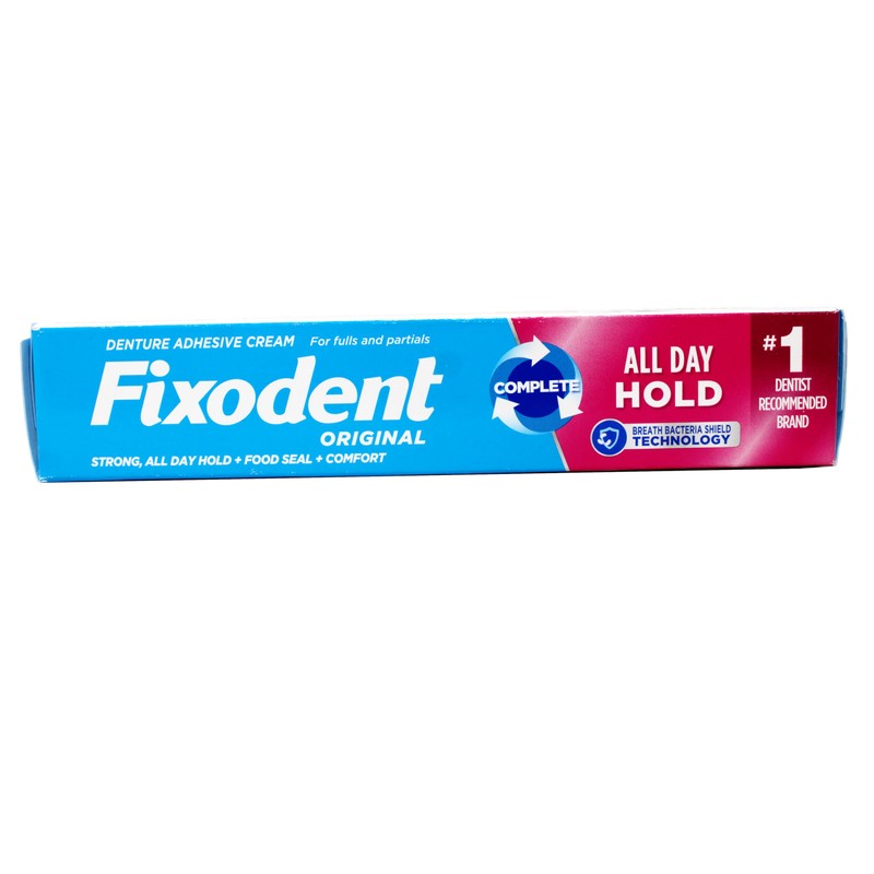 Fixodent Complete Original Denture Adhesive Cream 2.4 Oz (Pack of