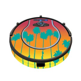 MightySkins Skin Compatible with Shark Ion Robot 750 Vacuum Minimal Coverage - Sherbet Palms | Protective, Durable, and Unique Vinyl wrap Cover | Easy to Apply, Remove | Made in The USA