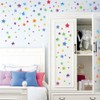 Adhesivos decorativos para pared (123 adhesivos), diseño de estrellas, Una