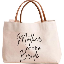 Mother of the Bride Tote Bag Gift, Wedding Bridal Shower Gifts for Mom Mother in Law, Mother of the Bride Gifts for Wedding Day from Bride Groom, Gifts for Mom Handbag on Wedding Day