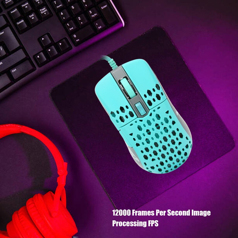 Mouse Adjustable DPI Speed RGB Backlight Ergonomic Beehive Shell Lightweight