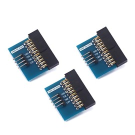 Teyleten Robot SWD to JTAG Adapter Board Platen DC3-20P/2.54mm for STM32 3pcs