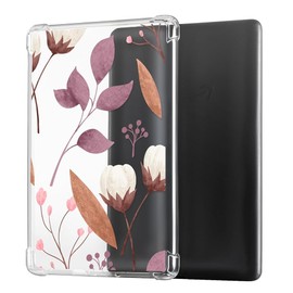CoBak Clear Case for Kindle Paperwhite - 6.8 Inch Kindle Paperwhite 11th Generation 2021 and Signature Edition (Model No. M2L3EK/ M2L4EK), Lightweight, Scratch-Resistant, Soft (Gardenia)