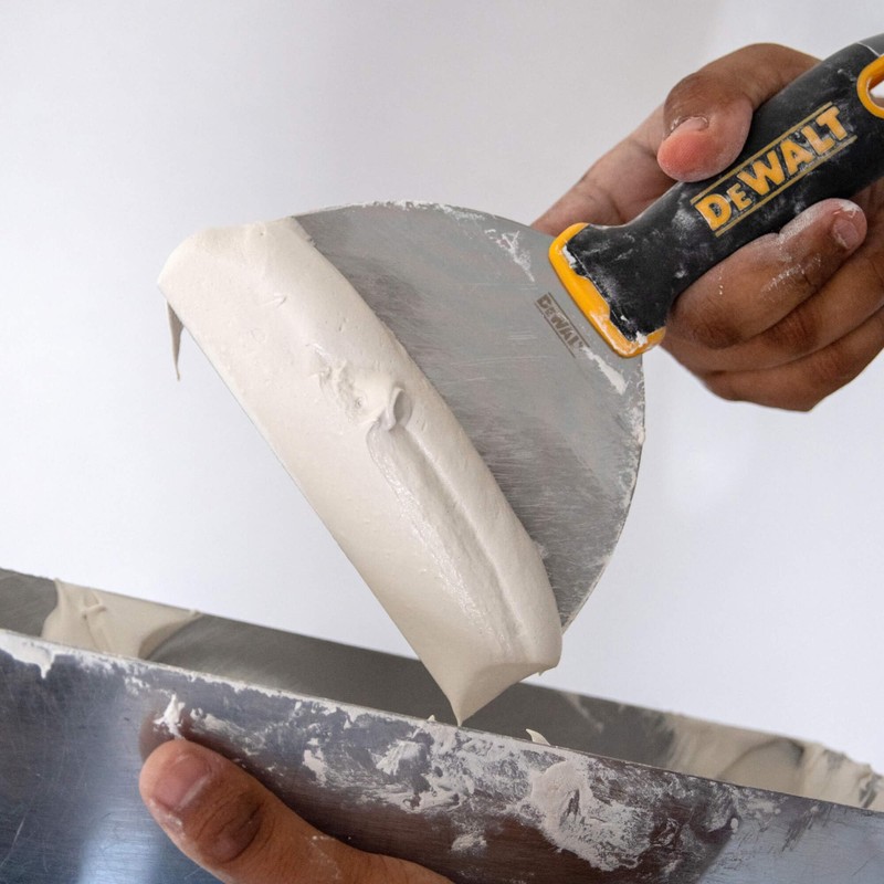 DEWALT 8" Putty Knife | Stainless Steel w/Soft Grip Handle
