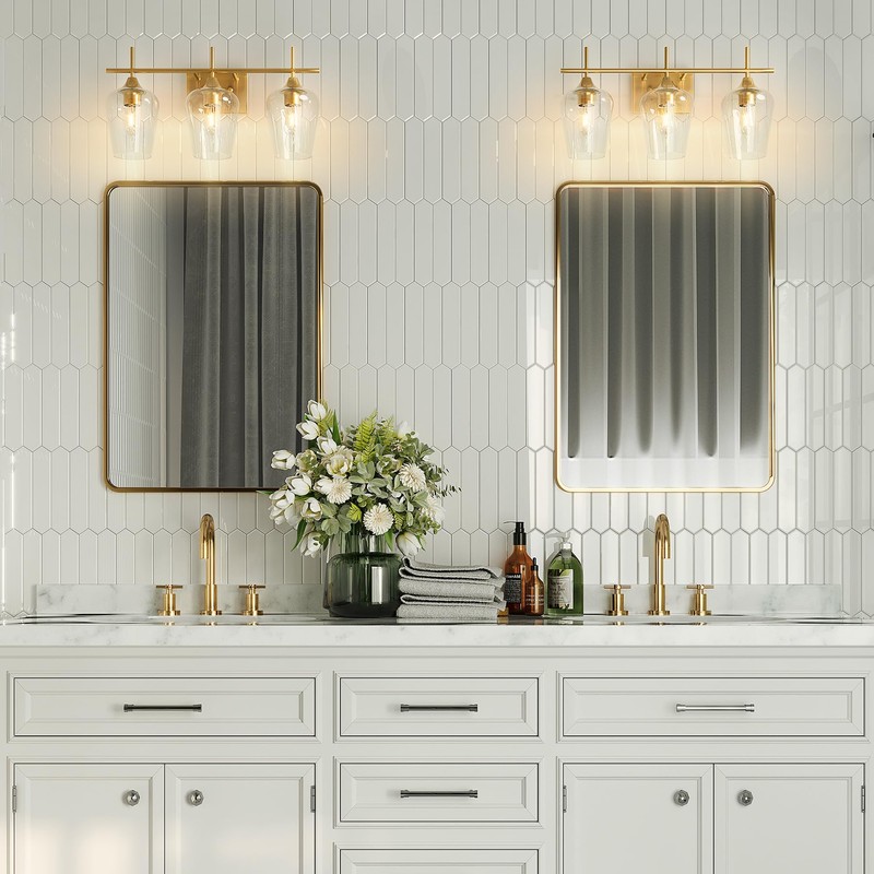 VONLUCE Bathroom Vanity Light, 3 Light Bathroom Light Fixture Over