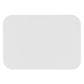 Royal White Traymat, 14 Inch x 19 Inch, Scallop, Package of 1000