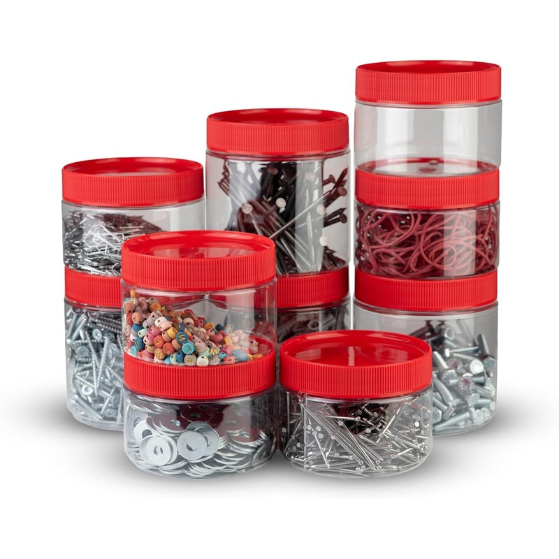 TOX Round Box M 250 ml with Sturdy Screw Cap,