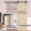 Dondelight Barn Door Hardware Kit 5FT, Heavy Duty Modular Sliding