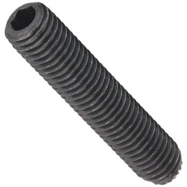 Alloy Steel Set Screw, Plain Finish, Hex Socket Drive, Knurled Cup Point, Meets ASME B18.3/ASTM F912, 3/8" Length, #6-32 Threads (Pack of 100)
