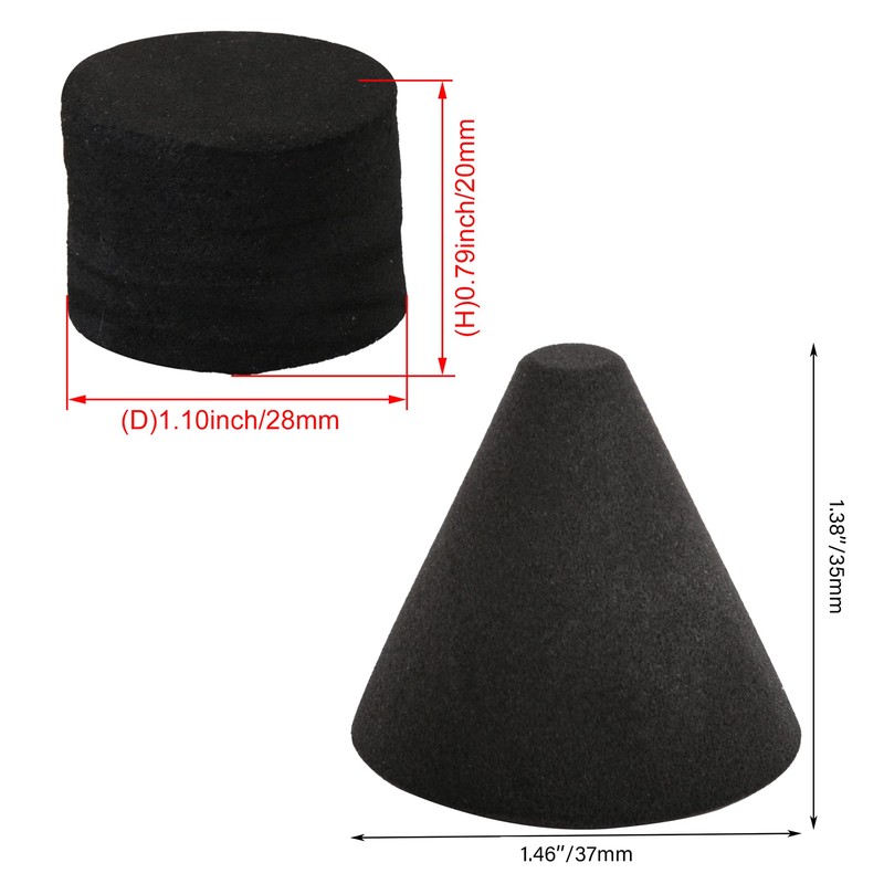 BQLZR Piezo Trigger Sponge Cone Cylinder for Electronic Drum Percussion