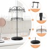 iDavosic.ly 2 Tier Rotating Necklace Holder Stand with 42 Hooks,