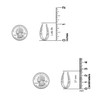 LeCalla 925 Sterling Silver Hoop Earrings, 925 Silver Filigree Hoop