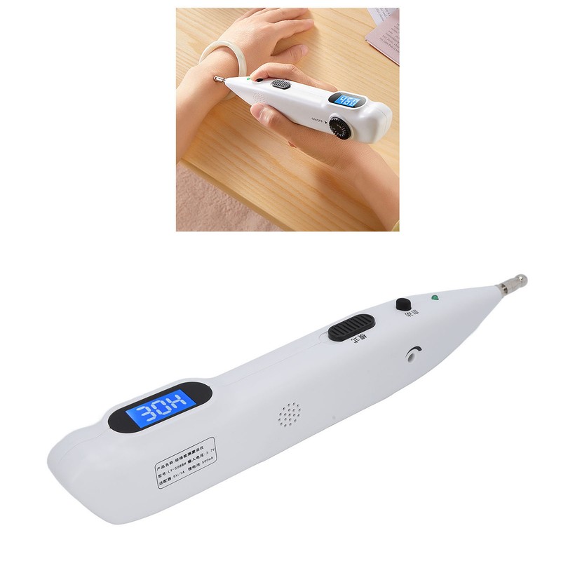 Electronic Acupuncture Pen Home Portable Adjustable Rechargeable Meridians Energy Pulse