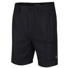 HUK Standard Next Level 7", Quick-Drying Fishing Shorts for Men, Black, Medium