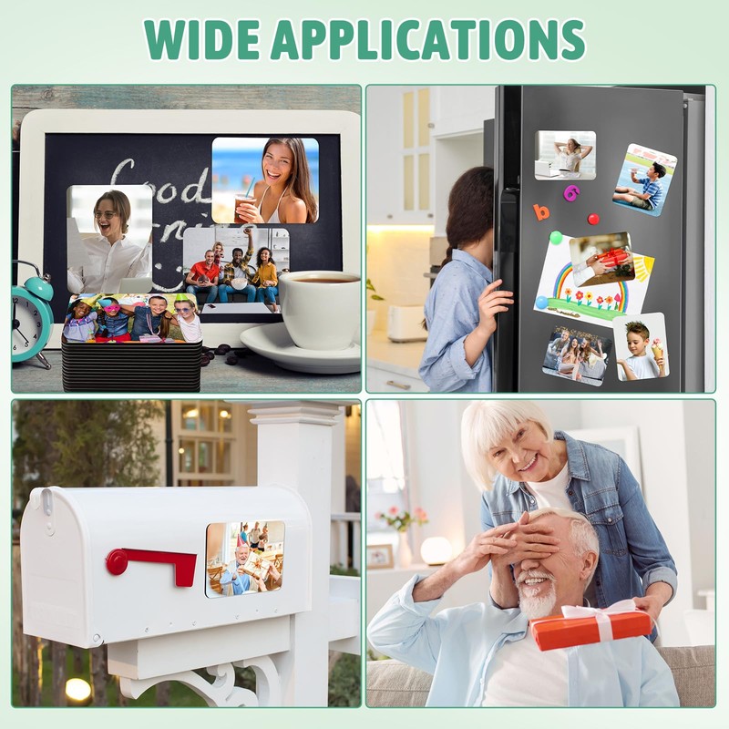 Xuhal 40 Pcs Sublimation Magnet Blanks 4 x 5 Inch