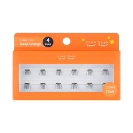 CCAMBBAK Partial False Eyelashes Eyelash Extensions Semi-Permanent Idle Eyelash Type 0.3 - 0.5 inches (8 - 12 mm), Matsueku Self False Eyelashes, Natural, Popular, DIY False Eyelashes (0.4 inch (11