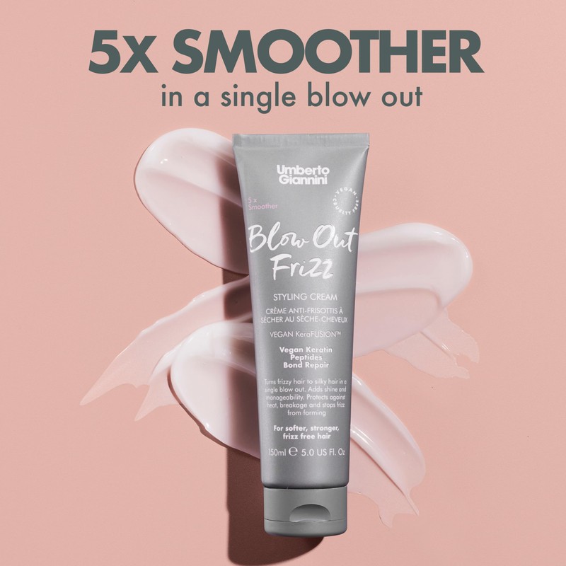 Umberto Giannini Blow Out Frizz Hair Styling Cream with Heat