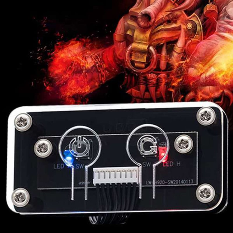Idhadkc Desktop Computer Switch External Power Switch Power Button+Restart Button