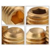 ANSIEDIO Grub Screws Allen Screws Hexagon Socket Grub Screws Brass