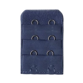 Haptian Women Bra Strap Extender 3 Rows 2 Hooks Spacing Clasp Brassiere Sewing Tools(Gray Blue-1piece)