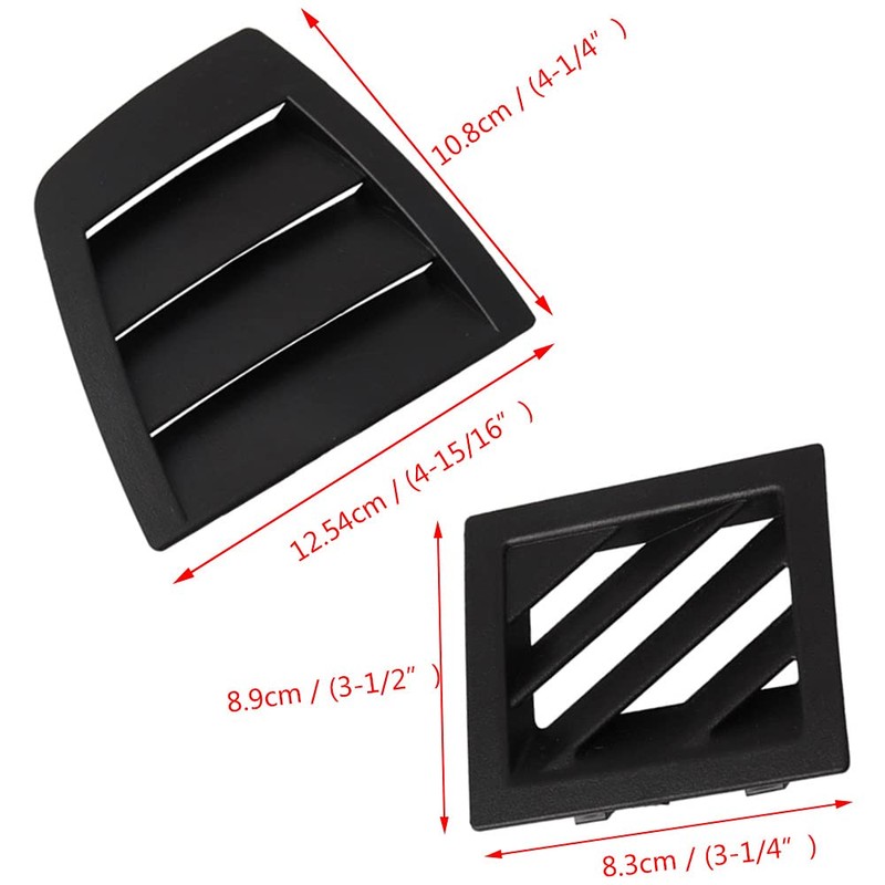 Car Dash Air Vent Grille Covers ABS Left & Right