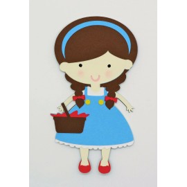 Wizard Of Oz Dorothy Toto Munchkin Monkey Slippers Scrapbooking Die Cut - Dorothy