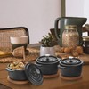 OGANAZI 3 Pcs Mini Cast Iron Dutch Oven Set –