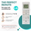Wellclima Universal Remote Control for LG Air Conditioners, WEC-LG2, Compatible
